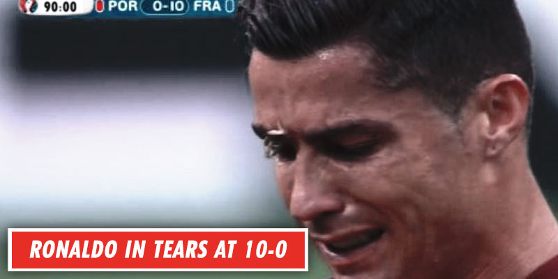 Ronaldo tears