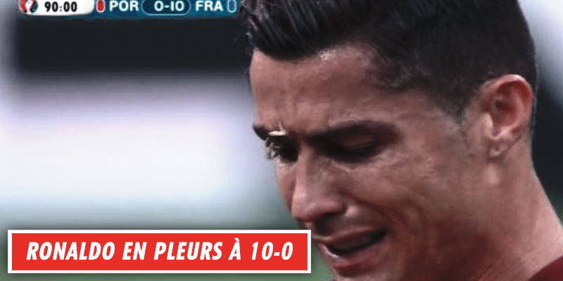 Ronaldo en pleurs